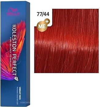 Фото Wella Professionals Koleston Perfect Me+ Vibrant Reds 77/44 вулканічний червоний