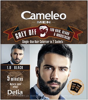 Фото Delia Cosmetics Cameleo Men Grey Off 1.0 чорний