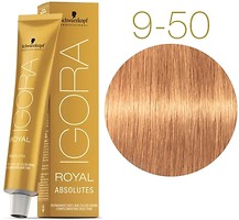 Фото Schwarzkopf Professional Igora Royal Absolutes 9.50 блондин золотистий натуральний