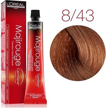 Фото L'Oreal Paris Professionnel Majirel 8.43 світлий блондин золотисто-мідний