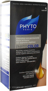 Фото Phyto Phytocolor Treatment with botanical pigments 4 Шатен