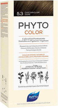 Фото Phyto Phytocolor Treatment with botanical pigments 5.3 Світлий шатен золотистий