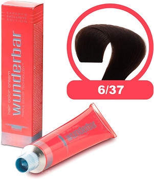 Фото Wunderbar Hair Color Cream 6/37 Темно-русявий золотисто-коричневий