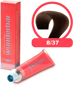 Фото Wunderbar Hair Color Cream 8/37 Світло-русявий золотисто-коричневий