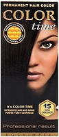 Фото Color Time Permanent Hair Color 15 Чорний шоколад