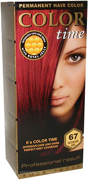 Фото Color Time Permanent Hair Color 67 Інтенсивний червоний
