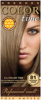 Фото Color Time Permanent Hair Color 81 Попільно-русявий