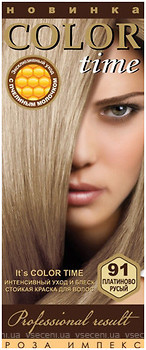 Фото Color Time Permanent Hair Color 91 Платиново-русявий