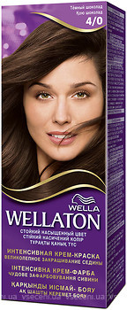 Фото Wella Wellaton crem 4/0 темний шоколад