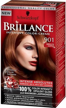 Фото Schwarzkopf Brillance 901 абсолютный медный