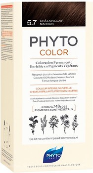 Фото Phyto Phytocolor Coloration Permanente 5.7 светлый шатен каштановый
