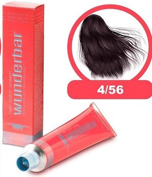 Фото Wunderbar Hair Color Cream 4/56 середньо-коричневий фіолетовий горіх