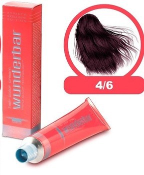 Фото Wunderbar Hair Color Cream 4/6 середньо-коричневий фіолетовий