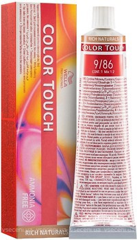 Фото Wella Professionals Color Touch Rich Naturals 9/86 дуже світлий блондин перлинно-фіолетовий