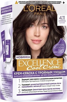 Фото L'Oreal Paris Excellence 4.11 ультра попелястий каштановий