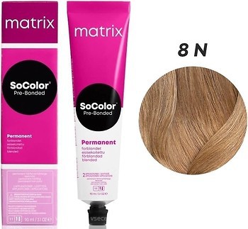 Фото Matrix SoColor Pre-Bonded 8N світлий блондин