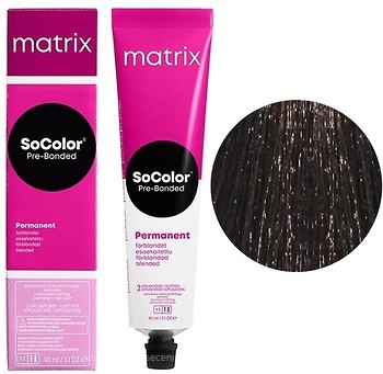 Фото Matrix SoColor Pre-Bonded 4N темно-коричневий нейтральний