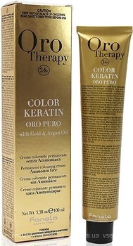 Фото Fanola Oro Therapy Color Keratin 6.5 темно-русявий червоне дерево