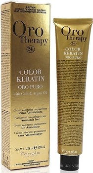 Фото Fanola Oro Therapy Color Keratin 7.13 блонд бежевий