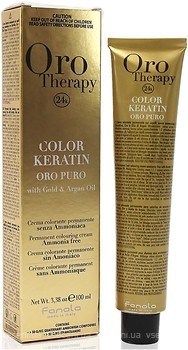 Фото Fanola Oro Therapy Color Keratin 8.34 очень светлый блонд натуральный