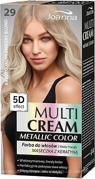 Фото Joanna Multi Cream Metallic Color 29 світлий сніговий блонд