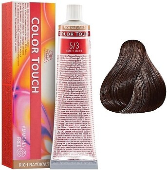 Фото Wella Professionals Color Touch Rich Naturals 5/3 золотистий світло-коричневий