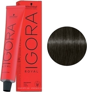 Фото Schwarzkopf Professional Igora Royal 5.21 світлий коричневий попелястий сандре