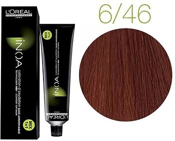 Фото L'Oreal Paris Professionnel Inoa 6.46 мідний шатен
