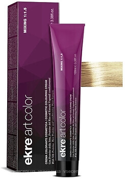 Крем-фарба для волосся EKRE Art Color Cream 10/12 фіолетово-попелястий ...