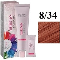 Фото jNowa Professional Siena Chromatic Save Hair Color Cream 8/34 середній блонд мідно-золотистий