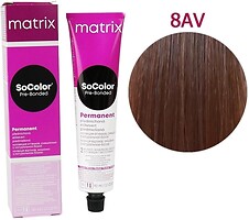 Фото Matrix SoColor Pre-Bonded 8AV світлий блондин попелісто-фіолетовий