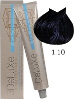 Фото 3DeLuXe Tech Hair Colouring Cream 1.10 синьо-чорний