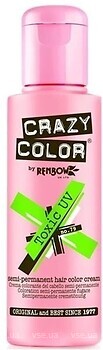 Фото Crazy Color Semi Permanent Hair Color Cream 79 Toxic UV зелений