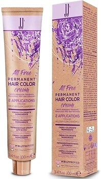 Фото JJ's All Free Permanent Hair Color 5.22 5VV насичений фіолетовий світло-каштановий