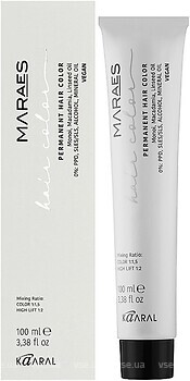 Фото Kaaral Maraes Vegan Permanent Hair Color 6.44 Темний інтенсивний мідний блондин