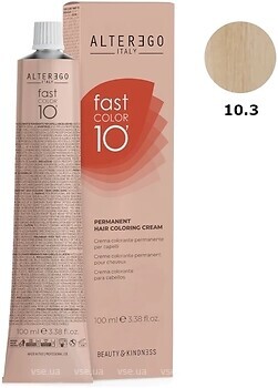 Фото Alter Ego Fast Color 10 10/3 платиновий блондин золотистий