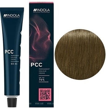 Фото Indola Exclusively Professional PCC Permanent Colour Creme Cool & Neutral 8.18 Світло-русявий попільно-шоколадний