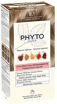 Фото Phyto Phytocolor Coloration Permanente 8.1 светло-русый пепельный