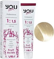 Фото You Look Professional Hair Colouring Cream 12.1 Суперосвітлювальний блондин попелястий