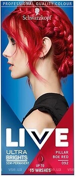 Фото Schwarzkopf Live Ultra Brights 092 Pillar Box Red червоний