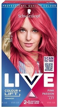 Фото Schwarzkopf Live Color + Lift L77 Pink Passion рожева пристрасть