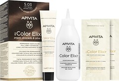 Фото Apivita My Color Elixir 5.03 Light Brown Natural Gold світло-коричневий натуральне золото