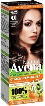 Фото Acme Color Avena Naturals Permanent Cream Color 4.0 королівський каштановий