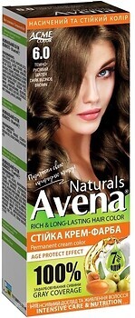 Фото Acme Color Avena Naturals Permanent Cream Color 6.0 темно-русявий шатен
