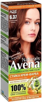 Фото Acme Color Avena Naturals Permanent Cream Color 6.37 карамельний