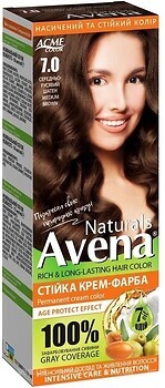 Фото Acme Color Avena Naturals Permanent Cream Color 7.0 середньо-русявий шатен