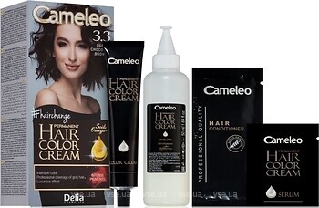 Фото Delia Cosmetics Cameleo Omega 3.3 Dark Chocolate Brown темно-шоколадно-коричневий