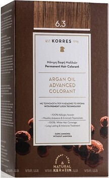 Фото Korres Argan Oil 6.3 Golden/Honey Dark Blonde золотистий/медовий темно-русявий