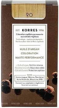 Фото Korres Argan Oil 9.0 Very Light Blonde дуже світлий блондин