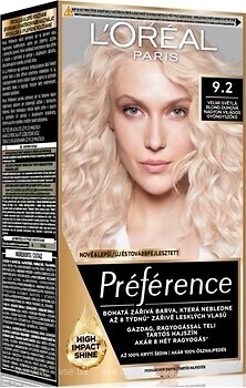 Фото L'Oreal Paris Recital Preference 9.2 дуже світлий блондин що переливається